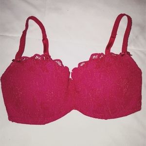 Aldo red lace bra size 34dd